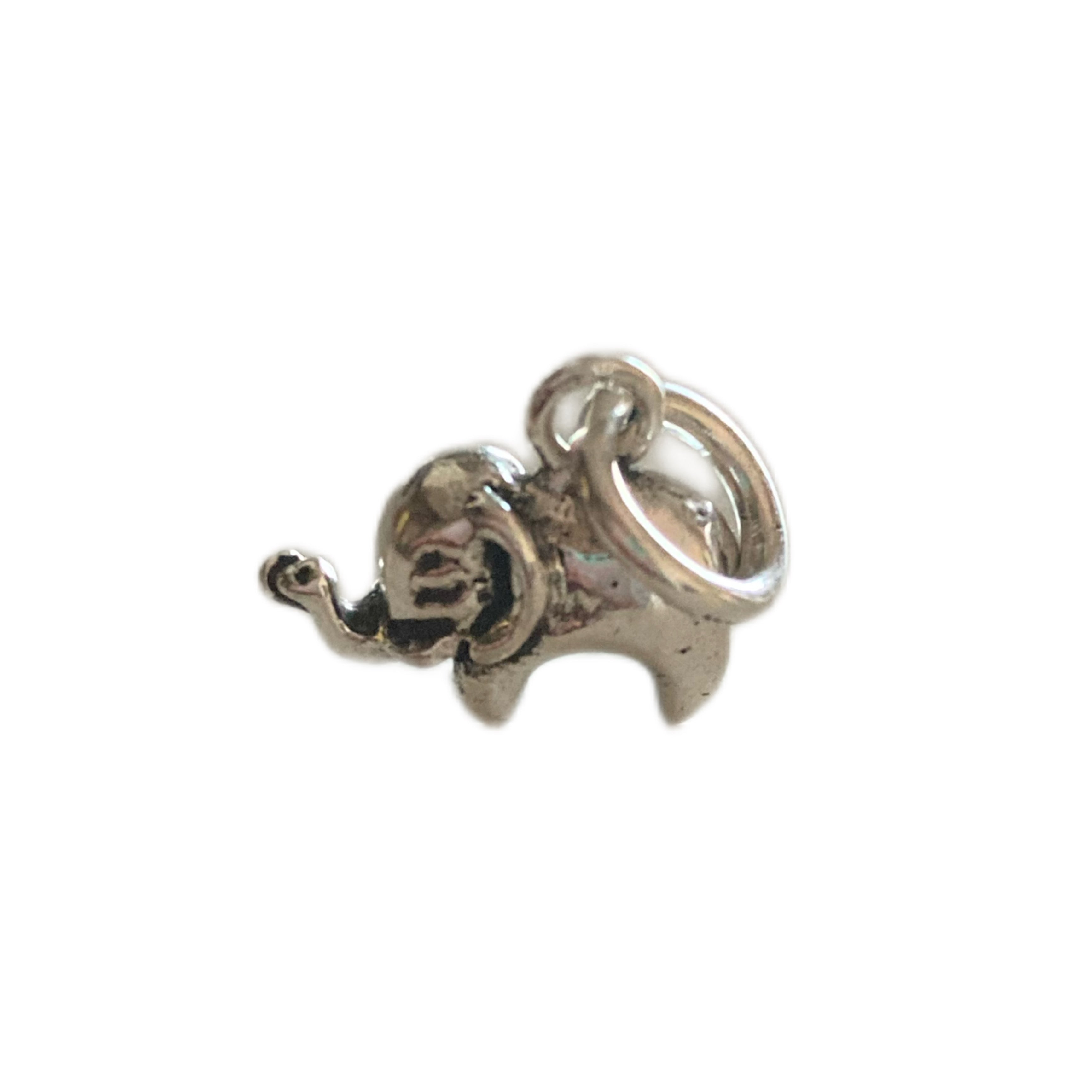 ciondolo elefante portafortuna in argento 925. RabiosaJewels 